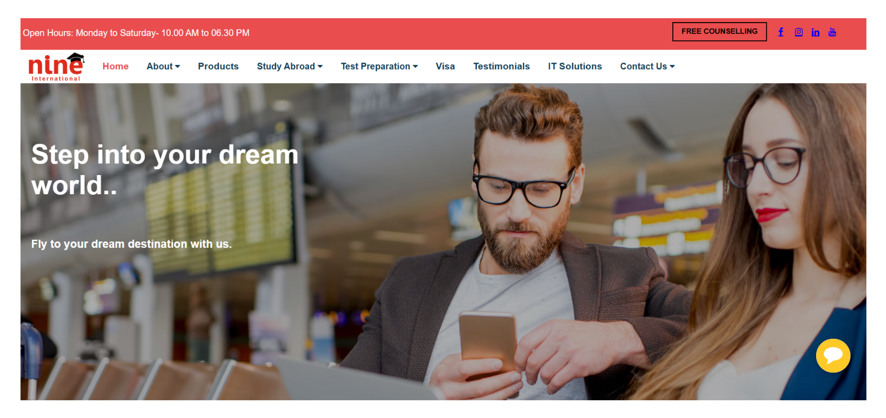 Website for Nine International Visa Consultancy, Website Designing, landing page, single page, portfolio, Freelance Web Designer, Graphic Designer, Game Developer, Anand, Gujarat, India, Freelancer, Digital Marketing, Top Freelancer, Best Services, Logo Designing, Thumbnail, Poster, Banner, Website